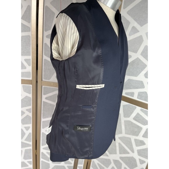 J.CREW 1035 Two-Button Jacket Italian Wool Sz 4 Black 95961 Bi Stretch Navy - Picture 5 of 7